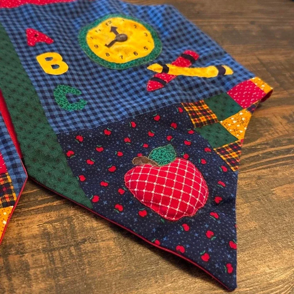Vintage 90s School Teacher Patchwork Novelty Vest
